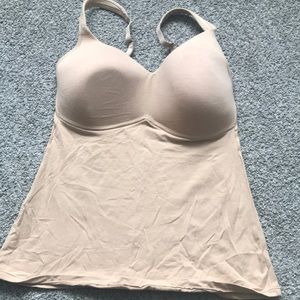 Rhonda Shear Shapewear Top, Tan, Size M